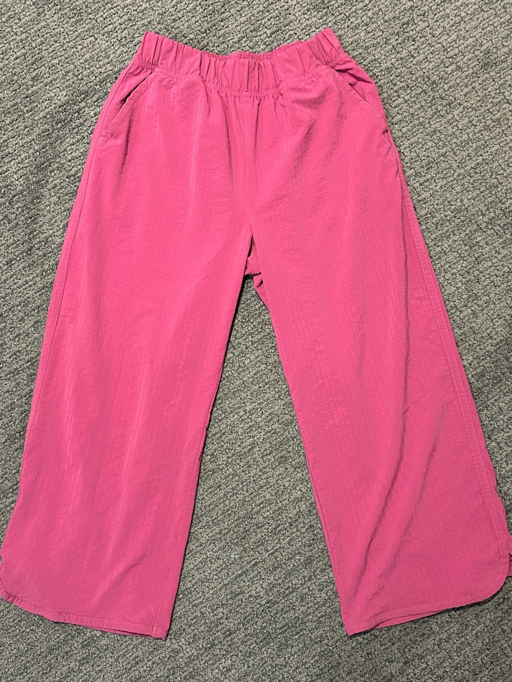 Title Nine Pink Wide-Leg Track Pants